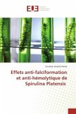 Effets anti-falciformation et anti-hémolytique de Spirulina Platensis