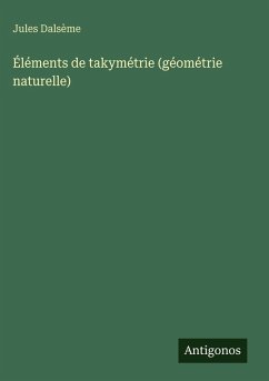 Cover Éléments de takymétrie (géométrie naturelle)