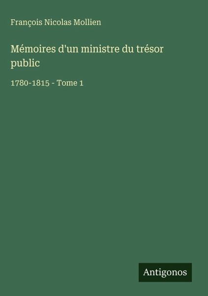 Mémoires d'un ministre du trésor public