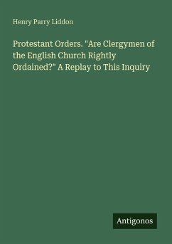 Cover Protestant Orders. 