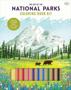 Cover Art of the National Parks Coloring Book Kit