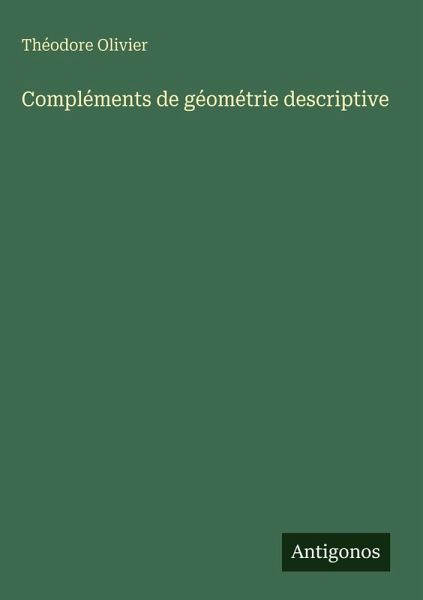 Compléments de géométrie descriptive Compléments de géométrie descriptive