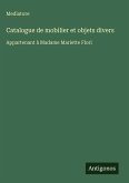 Catalogue de mobilier et objets divers Catalogue de mobilier et objets divers