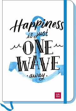 Cover Notizbuch Happiness is just one wave away