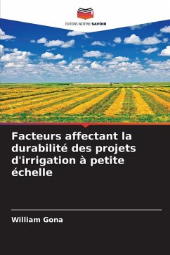 Cover Facteurs affectant la durabilité des projets d'irrigation à petite échelle