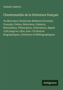 Cover Chrestomathie de la littérature français