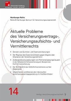 Cover Aktuelle Probleme des Versicherungsvertrags-, Versicherungsaufsichts- und Vermittlerrechts
