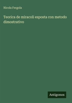 Cover Teorica de miracoli esposta con metodo dimostrativo