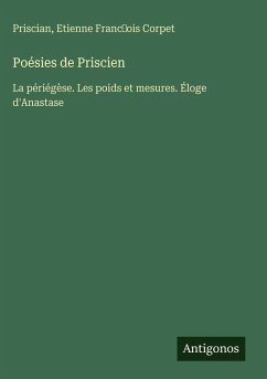 Cover Poésies de Priscien