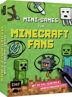 Cover Kartenspiel: Mini-Games für Minecraft-Fans - mit abwischbarem Stift