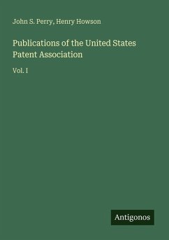 Cover Publications of the United States Patent Association