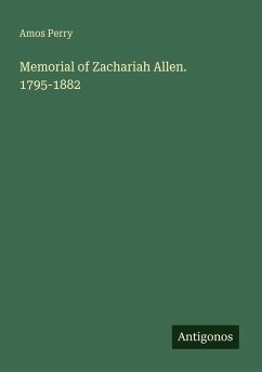 Cover Memorial of Zachariah Allen. 1795-1882