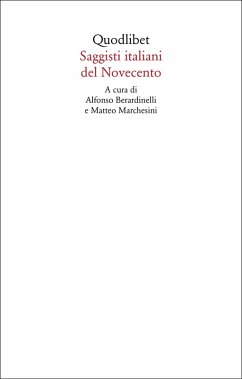 Cover Saggisti italiani del Novecento (eBook, ePUB)