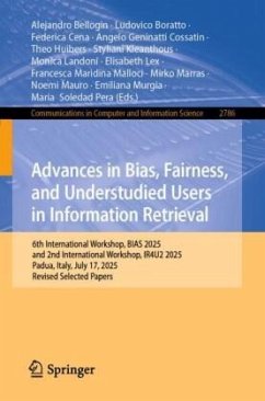 Cover Advances in Bias, Fairness, and Understudied Users in Information Retrieval