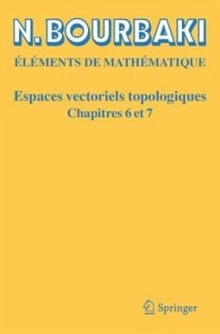 Espaces vectoriels topologiques