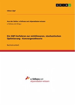 Cover Ein SQP-Verfahren zur nichtlinearen, stochastischen Optimierung - Konvergenztheorie (eBook, PDF)