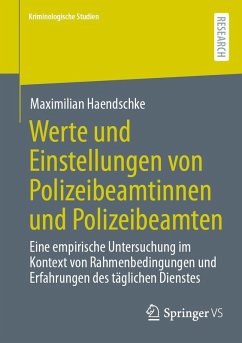 Cover Werte und Einstellungen von Polizeibeamtinnen und Polizeibeamten
