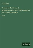 Journal of the House of Representatives, 1875, 49th Session of the General Assembly