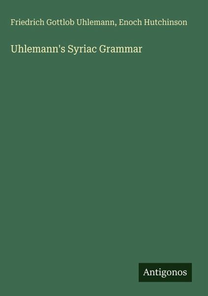 Uhlemann's Syriac Grammar