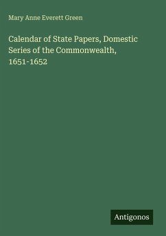 Cover Calendar of State Papers, Domestic Series of the Commonwealth, 1651-1652