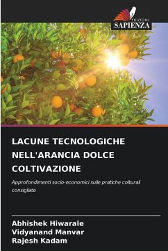 Cover LACUNE TECNOLOGICHE NELL'ARANCIA DOLCE COLTIVAZIONE
