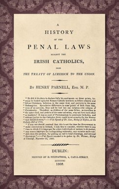 Cover A History of the Penal Laws Against the Irish Catholics [1808]