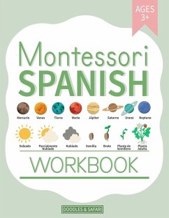 Montessori Spanish Workbook - Safari, Doodles and