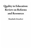 Quality in Education: Review on Reforms and Resources (eBook, ePUB)