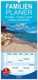 Familienplaner 2026 - Korsika - Farben einer wilden Schönheit mit 5 Spalten (Wandkalender, 21 x 45 cm) CALVENDO