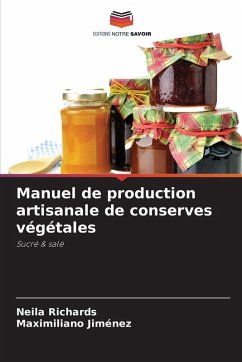 Cover Manuel de production artisanale de conserves végétales