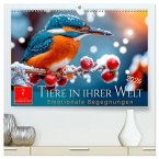Tiere in ihrer Welt (hochwertiger Premium Wandkalender 2026 DIN A2 quer), Kunstdruck in Hochglanz