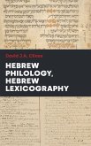 Hebrew Philology, Hebrew Lexicography