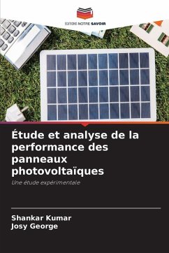 Cover Étude et analyse de la performance des panneaux photovoltaïques