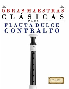 Cover Obras Maestras Clásicas para Flauta Dulce Contralto