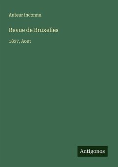 Cover Revue de Bruxelles