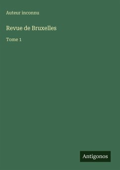 Cover Revue de Bruxelles