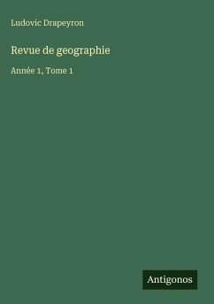 Cover Revue de geographie