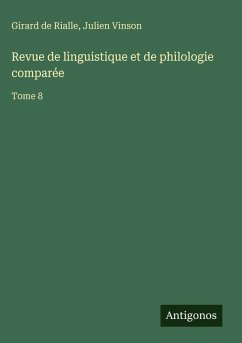 Cover Revue de linguistique et de philologie comparée