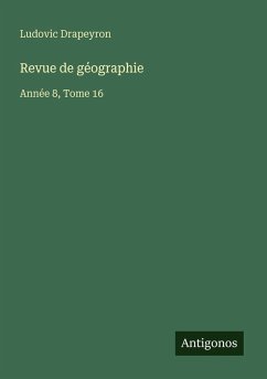 Cover Revue de géographie