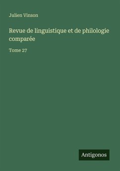 Cover Revue de linguistique et de philologie comparée
