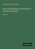 Revue de philologie, de littérature et d'histoire anciennes Revue de philologie, de littérature et d'histoire anciennes