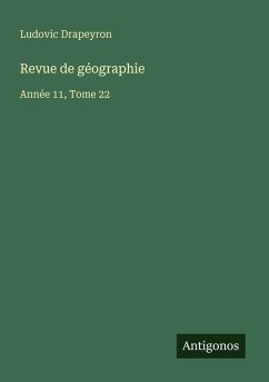 Cover Revue de géographie