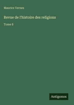 Cover Revue de l'histoire des religions