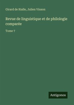 Cover Revue de linguistique et de philologie comparée