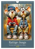 Rattige Jungs. Trockener, böser Stadtratten-Humor (Wandkalender 2026 DIN A4 hoch), CALVENDO Monatskalender