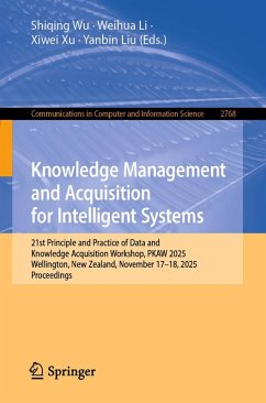 Knowledge Management and Acquisition for Intelligent Systems (eBook, PDF)