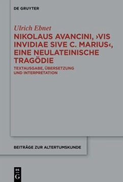 Cover Nikolaus Avancini, 'Vis invidiae sive C. Marius'