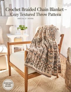 Cover Crochet Braided Chain Blanket, Cozy Textured Throw Pattern (eBook, ePUB)