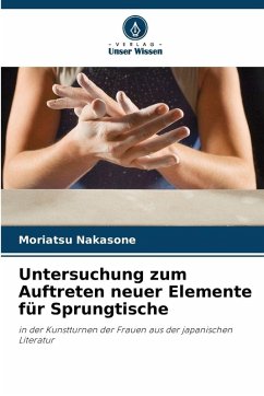 Untersuchung zum Auftreten neuer Elemente für Sprungtische - Nakasone, Moriatsu Untersuchung zum Auftreten neuer Elemente für Sprungtische - Nakasone, Moriatsu