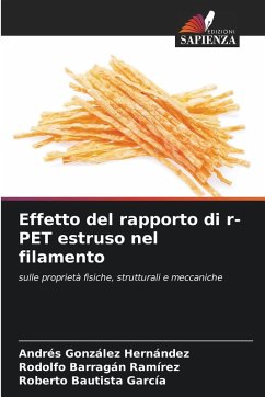 Cover Effetto del rapporto di r-PET estruso nel filamento